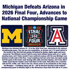 WolvFanTherapy's tweet photo. 2 weeks ago - @umichbball destroyed Arizona in the national semi-final. One of the most enjoyable games that I have watched in over 50 years as a Michigan Wolverine Fan!!
I'm still smiling!!
#mgoblue https://t.co/f5vAYbzaK2