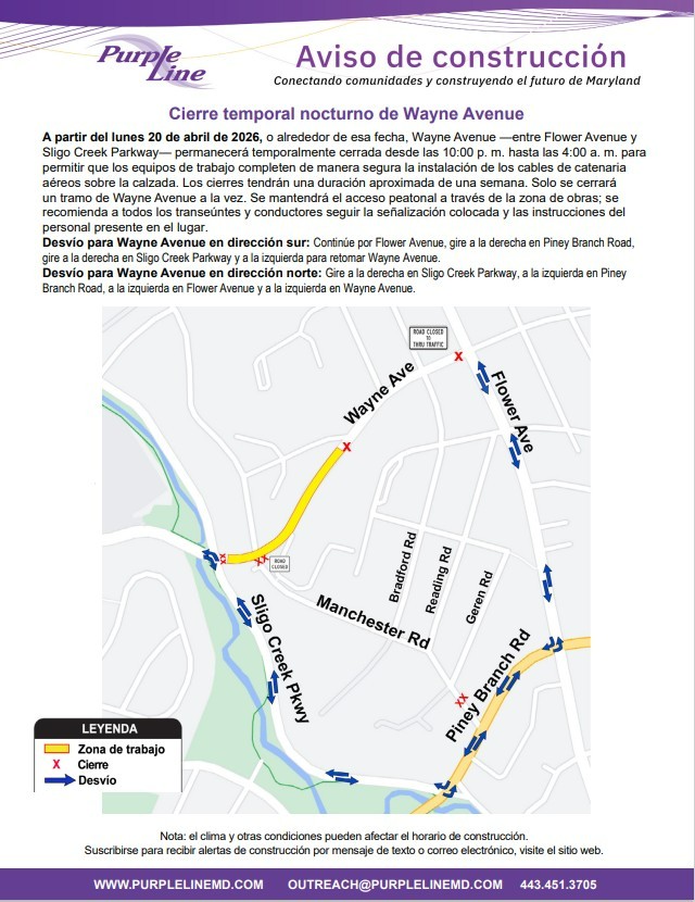 MCDOTNow's tweet image. 🟣🚉🟪🚉🟣
▶️ ow.ly/Ta0j50YIqwr #montgomerycountymd #silverspringmd #MTA #mdtraffic #commuting #pirplelinemd