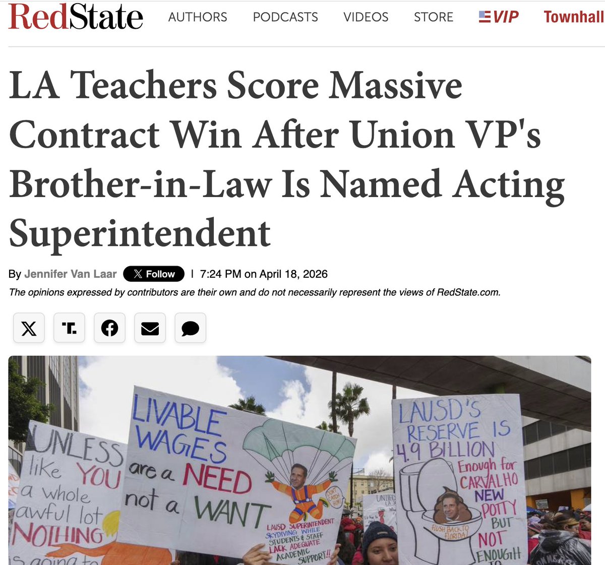 As predicted, LAUSD Acting Superintendent Andres Chait got his brother-in-law a huge win with the UTLA contract that will cost LAUSD an *additional* $1.2 billion/yr.

That's in addition to Chait's $125k/yr RAISE (from $275k to $400k)

Great deal for everybody - except taxpayers.