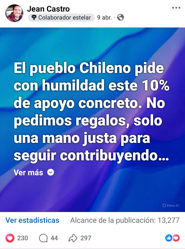 AGUSTIN:APOYO TOTAL A CHILE (GATA) tweet media
