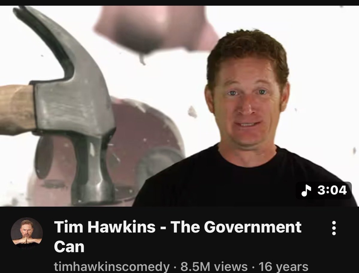 River3The's tweet image. #WeThePeopleAreGovt

youtu.be/LO2eh6f5Go0?si…

The Government Can

Tim Hawkins
#Novelty
#Pop

Original:   The Candy Man
Sammy Davis Jr.