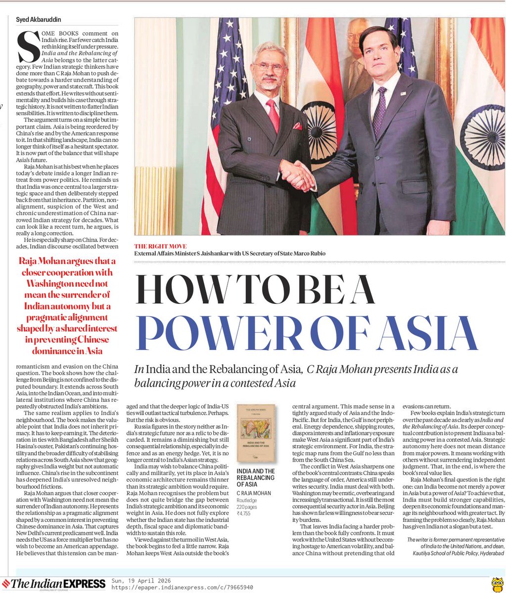 C. Raja Mohan tweet media