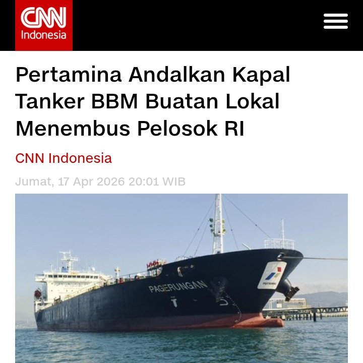 KerjaHasil_id's tweet image. #IndonesiaMaju sudah produksi kapal tanker sendiri. #prabowogibran

PT Pertamina Patra Niaga andalkan 2 kapal buatan PT. PAL Indonesia yakni MT Pagerungan dan MT Pangkalan Brandan untuk menjaga kelancaran pasokan #bbm hingga Timur Indonesia. Kapal sudah beroperasi tahun 2015.