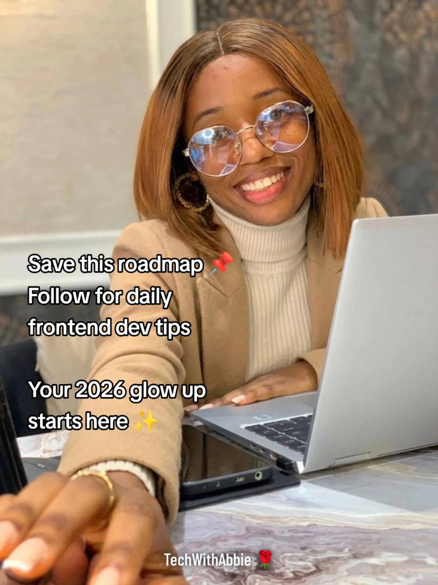 TechWithAbbie's tweet photo. Save this.. you'll need it when you feel lost mid-journey 🙌

#techwithabbie 
#frontenddeveloper 
#webdevelopment 
#learntocode https://t.co/9NCnQbNrMC