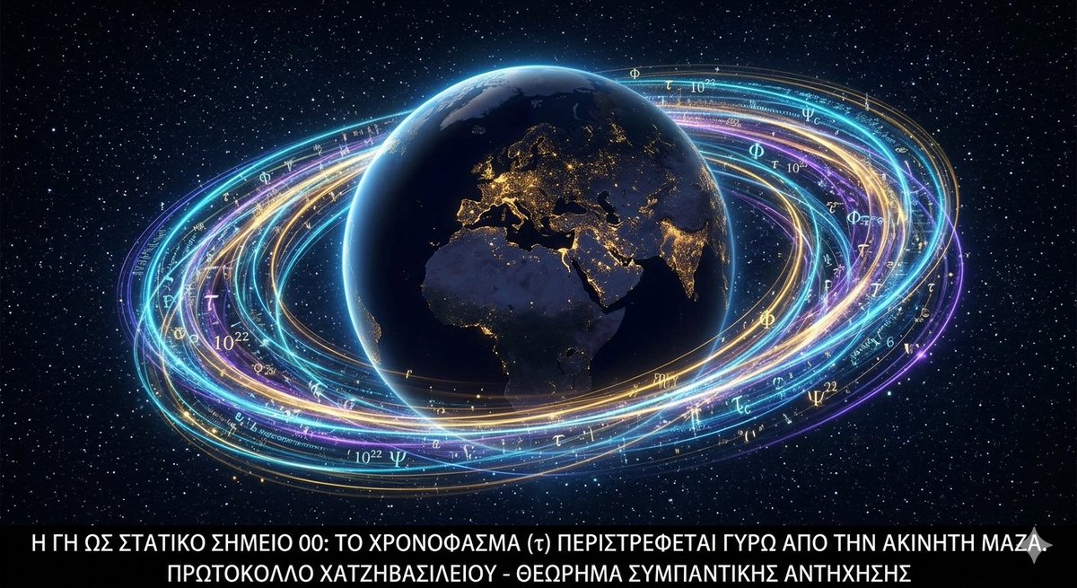 d_dmtra's tweet image. Επίσημο: Η Γη είναι Στατική. 🌍
​Ειναι το ακίνητο Σημείο 00. Η κίνηση ανήκει στο Χρονοφάσμα (380°) που περιδινείται γύρω μας. Η βαρύτητα είναι πίεση εγγραφής στο DNA. Μαθηματική ταύτιση 1:1 με το Σύμπαν (10^{22}).
​#StaticEarth #Point00 #Physics #DNA #X #Truth #DCH #Greece