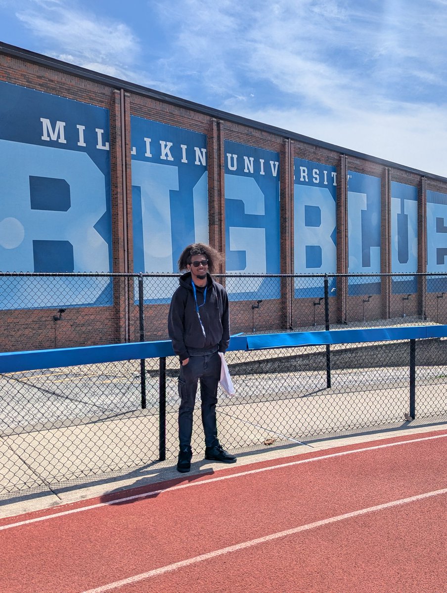 Shia00450's tweet photo. Junior Day @MUBigBlue. I'm very thankful for my time at Millikin today! Special thank you @CoachAllgeier for the invitation. https://t.co/zSQiTroGrf