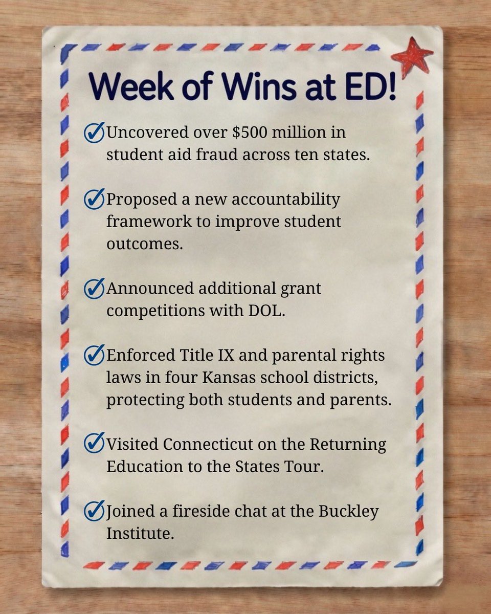 Secretary Linda McMahon tweet media