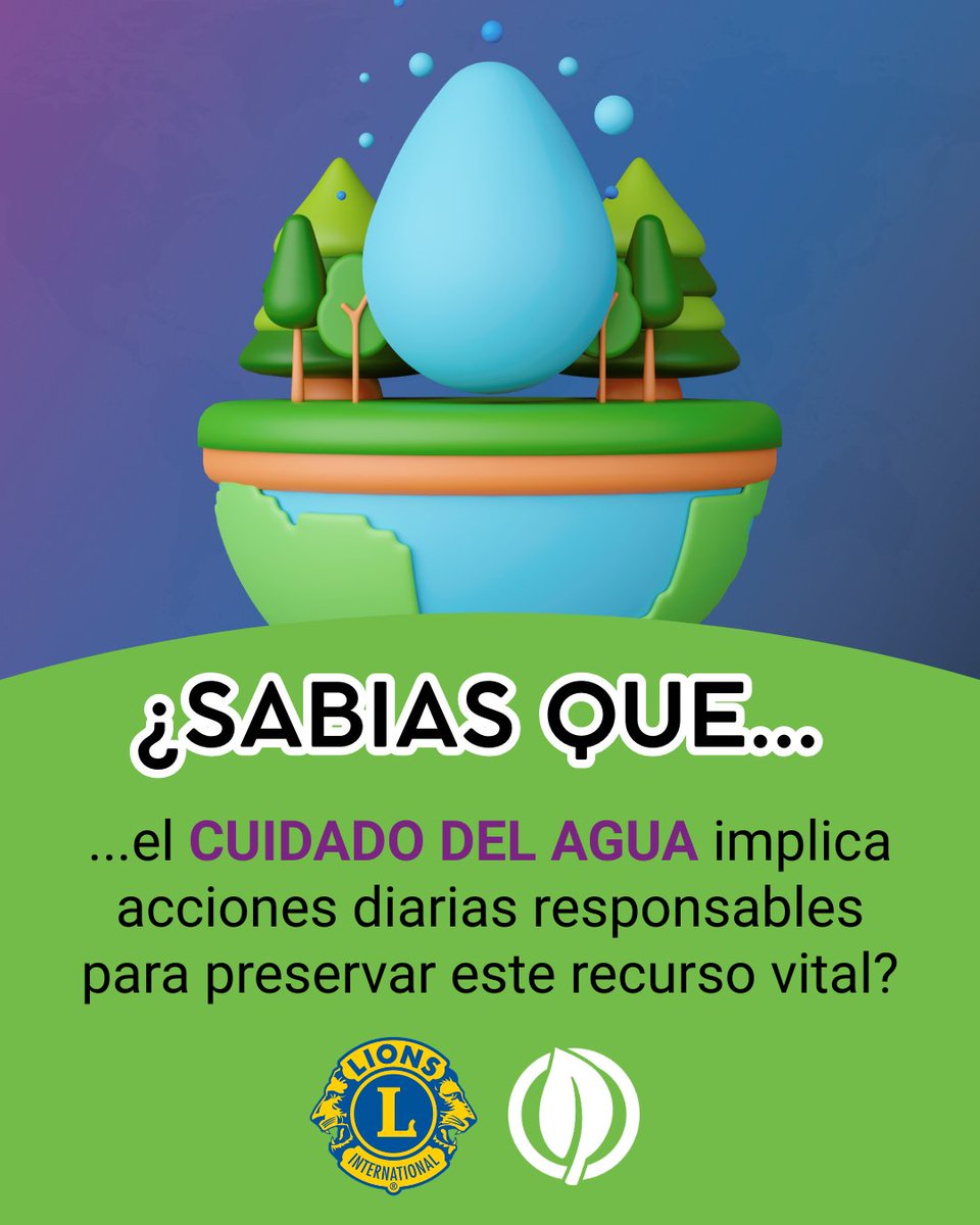 LeonesDistritO3's tweet photo. 𝗖𝘂𝗶𝗱𝗮𝗿 𝗲𝗹 𝗮𝗴𝘂𝗮 𝗲𝘀 𝗰𝘂𝗶𝗱𝗮𝗿 𝗹𝗮 𝘃𝗶𝗱𝗮
En casa, pequeños hábitos pueden hacer una gran diferencia. El uso responsable del agua no solo ayuda al ambiente, sino que también garantiza este recurso esencial para las futuras generaciones. https://t.co/EuIqAc3mqg
