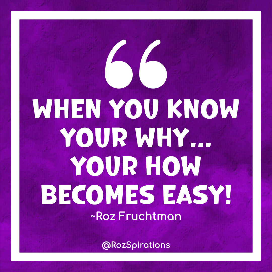 RozSpirations's tweet image. WHEN YOU KNOW YOUR WHY...
YOUR HOW BECOMES EASY! ~Roz Fruchtman
#ThinkBIGSundayWithMarsha #RozSpirations #Kindness #Encouragement #Positivity #Inspiration #SelfCare #Quotes