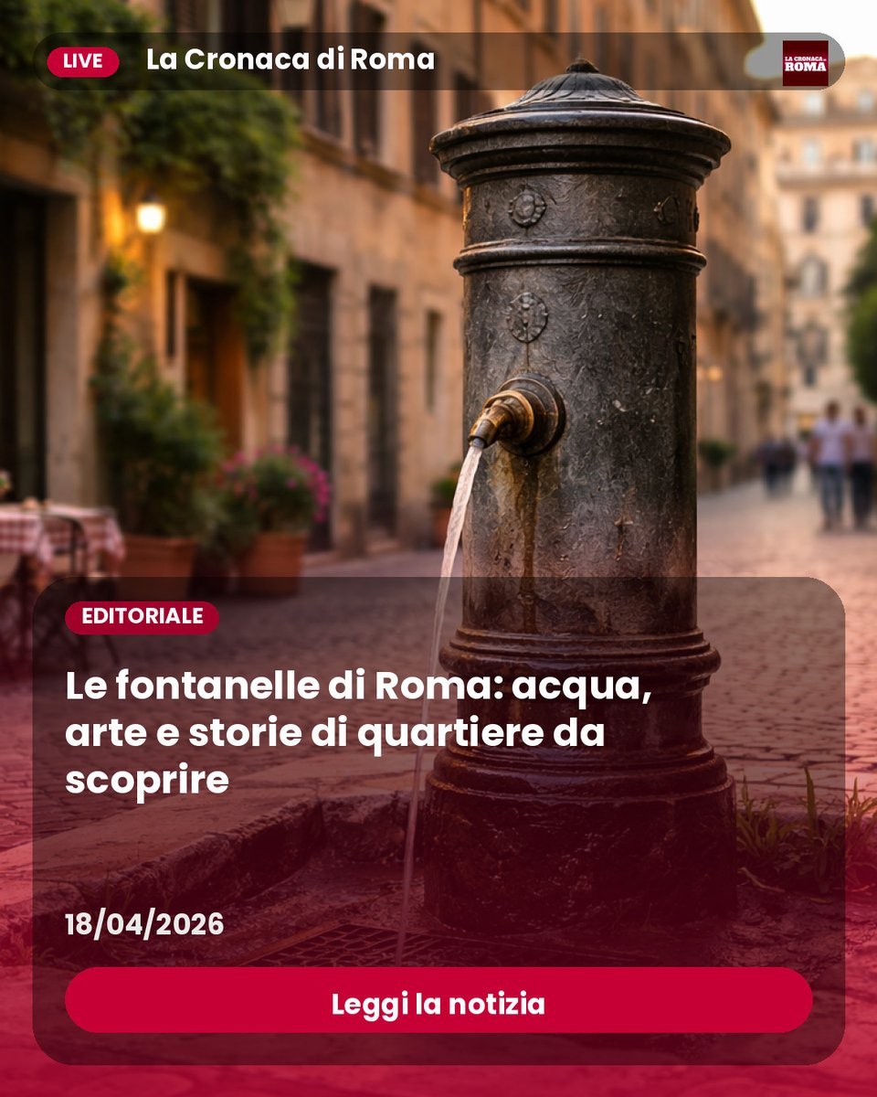 cronacadiroma's tweet image. Leggi la notizia : Un viaggio tra le fontanelle meno note di Roma, custodi di tradizioni, arte e vita quotidiana nei quartieri meno turistici della città. #Roma #Fontanelle #Arte