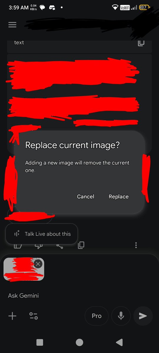 ArjunBhartiya_'s tweet image. #help
#sos
#emergency
@Google @GeminiApp @GoogleAI @googleaidevs
facing major sync issues between web &amp;amp; mobile app. Chats aren't updating across devices. Also, WHY DOES GEMINI LIMIT ME TO ONLY 1 IMAGE UPLOAD/PROMPT IN 1 CHAT? EARLIER IT'S 10 IMAGES/PROMPT IN 1 CHAT. I'm pro user.
