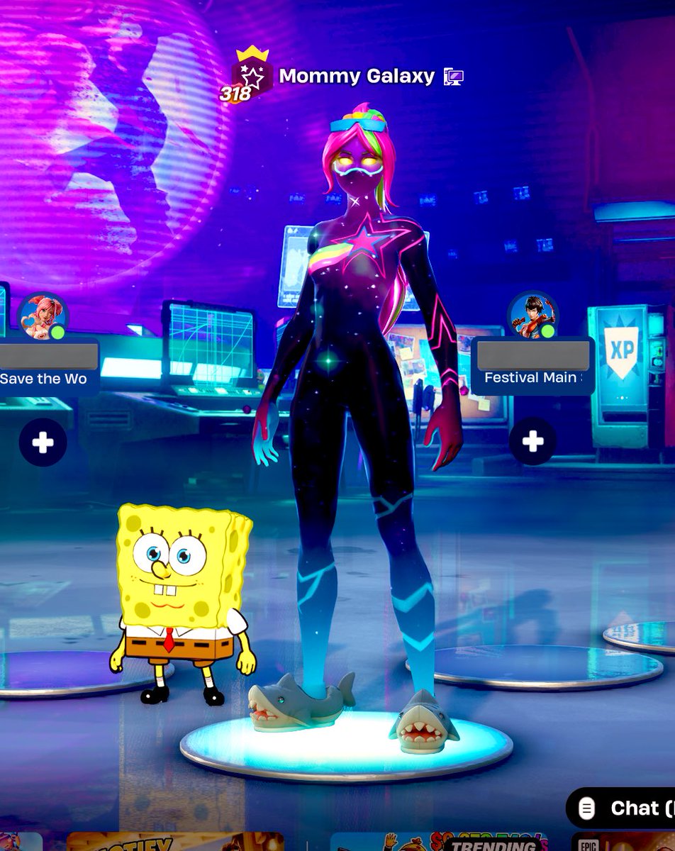 SpongeBob smiles while in the lobby now :>