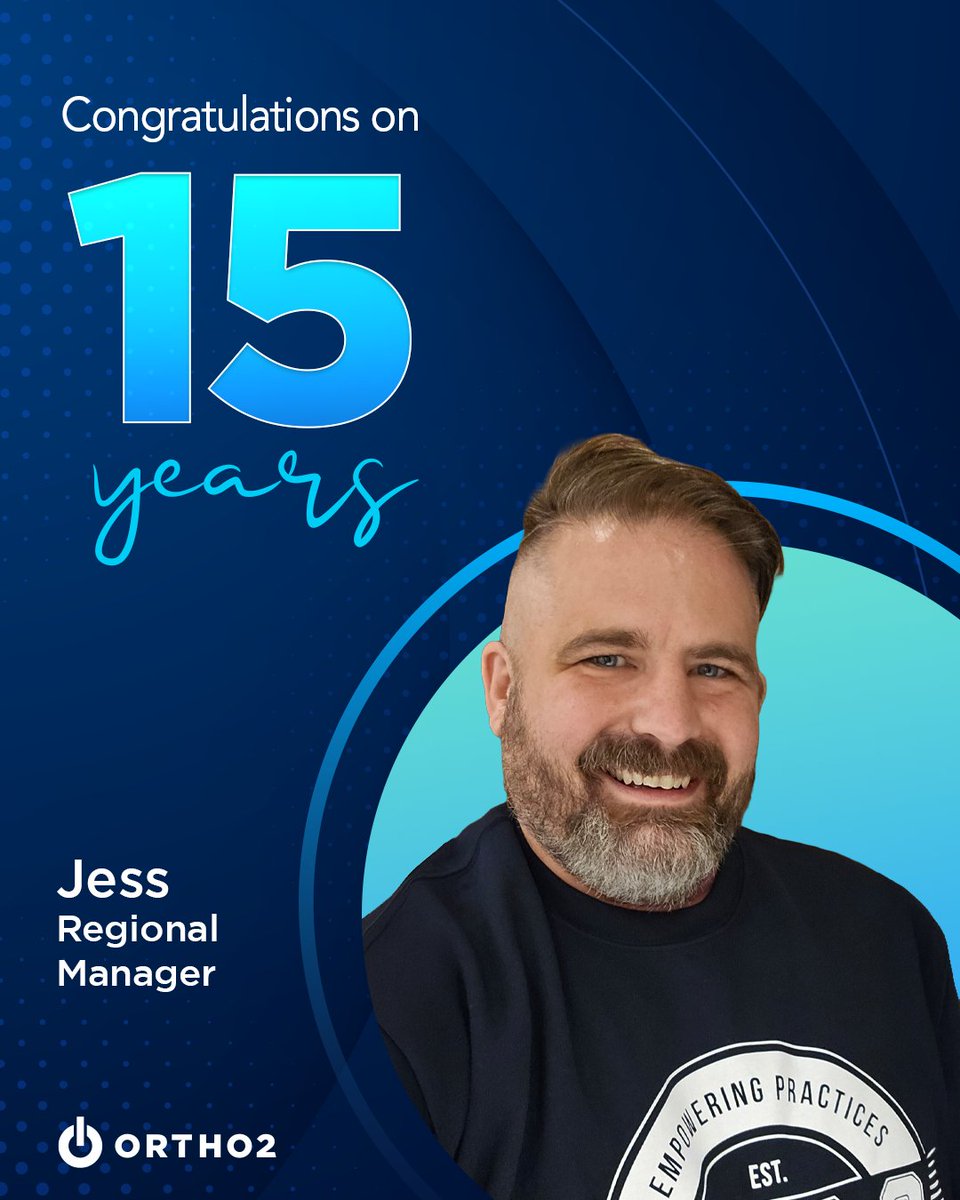 Ortho2Systems's tweet photo. 15 years ago, Jess said YOLO and joined the Ortho2 team as a Regional Manager. We are so lucky he did! Congratulations on 1️⃣5️⃣ years with Ortho2, and thank you for all your contributions to helping our customers along the way.

#Ortho2 https://t.co/JnArLb0DMR
