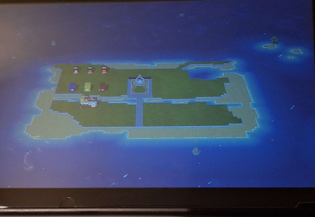 how my island looks now and how i started (Still very wip)
