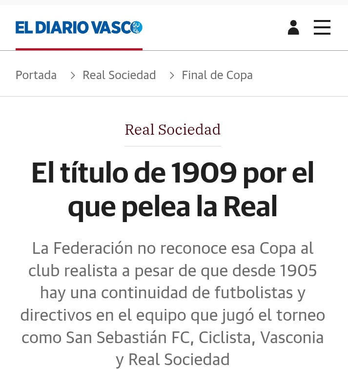 ciprianotinoco's tweet photo. @JMelero1 Hay que dejar claro que la Real Sociedad tiene 3 Copas del Rey, no 4. Por lo que pueda pasar.

La de 1909 no se la reconoce la RFEF.

Y normal, los ciclistas salieron a hostias con los futbolistas https://t.co/fOYsgwRPZb