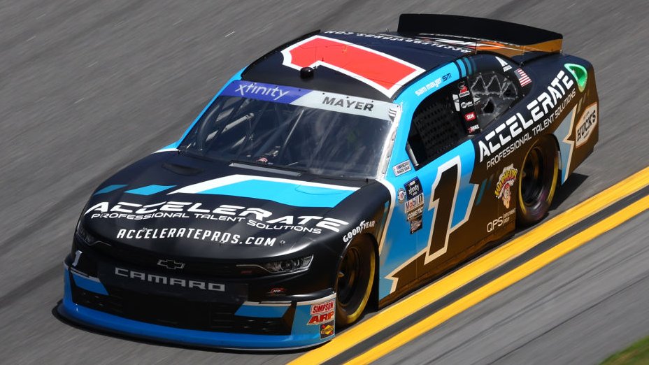 NascarPaint's tweet image. Sam Mayer - Accelerate Professional Talent Solutions (Chevrolet)

2023 Beef. It's What's For Dinner 300. (Daytona International Speedway) #NASCAR