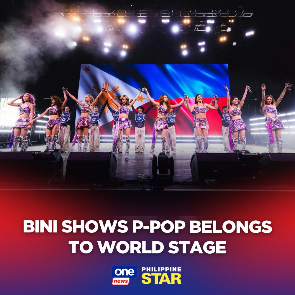 PhilippineStar's tweet photo. After the historic feat as the first Filipino act to perform at the Coachella Valley Music and Arts Festival 2026, BINI returned for their second and final weekend seemingly set with the message: P-pop belongs on the global stage. https://t.co/mAwvpLFcEt | via @onenewsph https://t.co/esuT0FmIEe