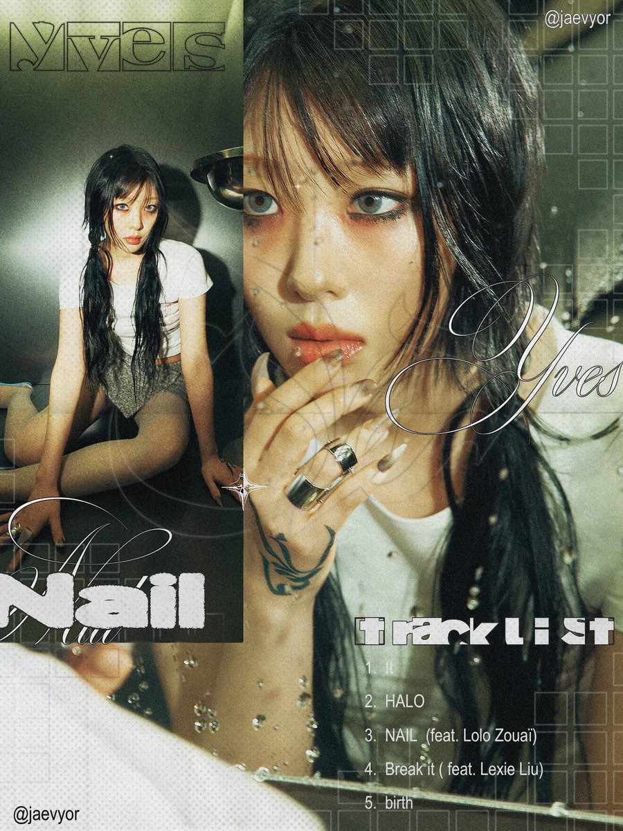 aescwc's tweet image. YVES.       NAIL       📁 
@jaevyor on pinterest.

no copy or repost.     #graphicdesign  #yves #poster #kpop #jaevyor