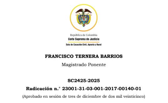 juridicascol's tweet photo. SIMULACIÓN ABSOLUTA DE CONTRATO DE COMPRAVENTA Y SUS EFECTOS JURÍDICOS EN EL ÁMBITO SUCESORAL (CARGA DE LA PRUEBA, PRUEBA INDICIARIA Y RESTITUCIONES).

La Corte Suprema de Justicia, en la sentencia SC2425-2025, concluyó que el contrato de compraventa de un inmueble celebrado entre un padre y sus hijos fue absolutamente simulado, al acreditarse mediante un conjunto de indicios graves, precisos y concordantes —como la falta de pago real del precio, la permanencia del bien en poder del vendedor hasta su muerte, la utilización de maniobras formales para aparentar la transacción y la insuficiente actividad probatoria de los demandados— que la voluntad real de las partes no era transferir el dominio sino sustraer el bien de la masa sucesoral y afectar los derechos de otros herederos.

En consecuencia, confirmó la inexistencia del negocio jurídico, ordenó la cancelación de su registro y la restitución del inmueble a la sucesión, pero negó la condena por frutos civiles al no encontrarse probada su causación, reiterando además que en los procesos de simulación la carga de la prueba recae en quien la alega, que esta puede satisfacerse mediante prueba indiciaria, y que tanto los perjuicios como las restituciones económicas deben estar debidamente acreditados para ser reconocidos.

👩‍⚖️¿DESEAS ESTAR ACTUALIZADO A DIARIO DE TODA LA JURISPRUDENCIA DEL PAIS? SUSCRIBETE 👉 https://t.co/inw3mS0ycq
