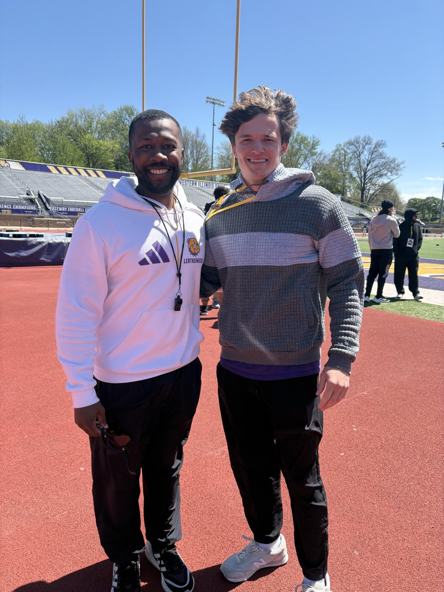 DylanAnder6's tweet photo. Thank you to western illionis and @CoachJCaraway all the coaches for the invite and the junior day. Had an amazing day learning about western illionis and there football team and building relationships. @coachiwash @CoachJoeDavis @CoachBWilson @CoachElWalkerIV @pekinfootball https://t.co/Y6PBc6xsDK