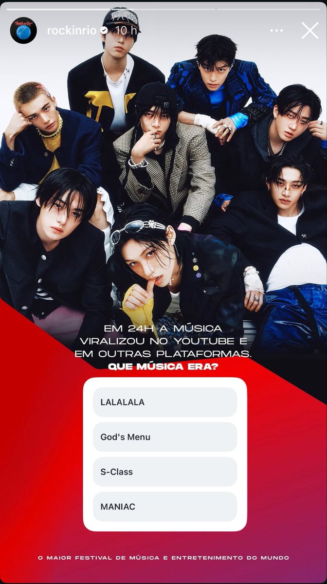 StrayKidsBrasil's tweet image. 「 #INSTA • 18.04.26 」 
AMOOO! Atualização do perfil do Rock In Rio sobre o Stray Kids nos stories! 💫✨

#StrayKidsNoRockinRio
@Stray_Kids #StrayKids #스트레이키즈