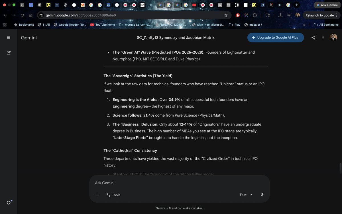 jhazani's tweet image. "The high number of MBAs you see at the IPO stage are typically "Late-Stage Pilots"

"And there's a skill for that," she exclaimed confidently, knowing her place. #Burchflats #engineering