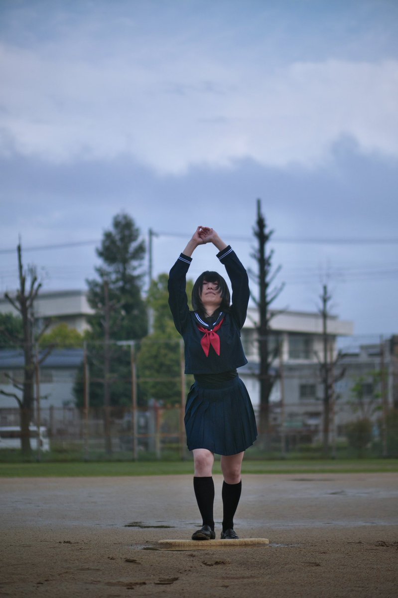 Kazu49do's tweet image. 「ずばーんっ！とキミの豪速球。」

M: @taida_nedoko 

#portrait 

※リプ欄に捕捉あり。