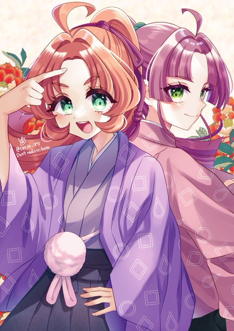 鹿児島のショップ限定の袴姿の明智さんと小林さんが良すぎる🌸
#たんプリ
#precure 