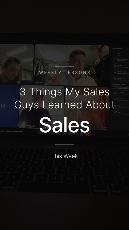 henrydean450's tweet image. 3 things my sales guys learned about sales this week 👇
1️⃣ Practice without the script.
2️⃣ Never repeat the objection.
3️⃣ Know the WHY behind every line.
#salestraining #salestips