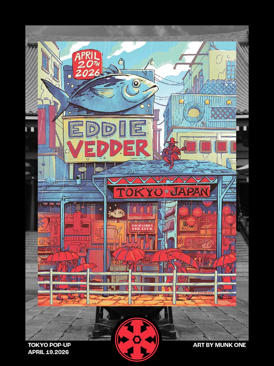 demetriosns's tweet image. #EddieVedder #Tokyo #Poster #MunkOne #TSURT