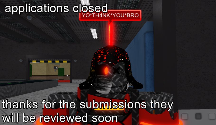 dat1nubiy's tweet photo. #pwnedby1400 #pwnedby14 #roblox #DepthsOfManufacturing
[[ PWNed by 14:00 : Depths of Manufacturing ]]
thanks for the applications they Will be reviewd soon and i'll be getting back to the people who were accepted!!!!!!!!
(this is a scheduled tweet) https://t.co/qtTrXRLjZt