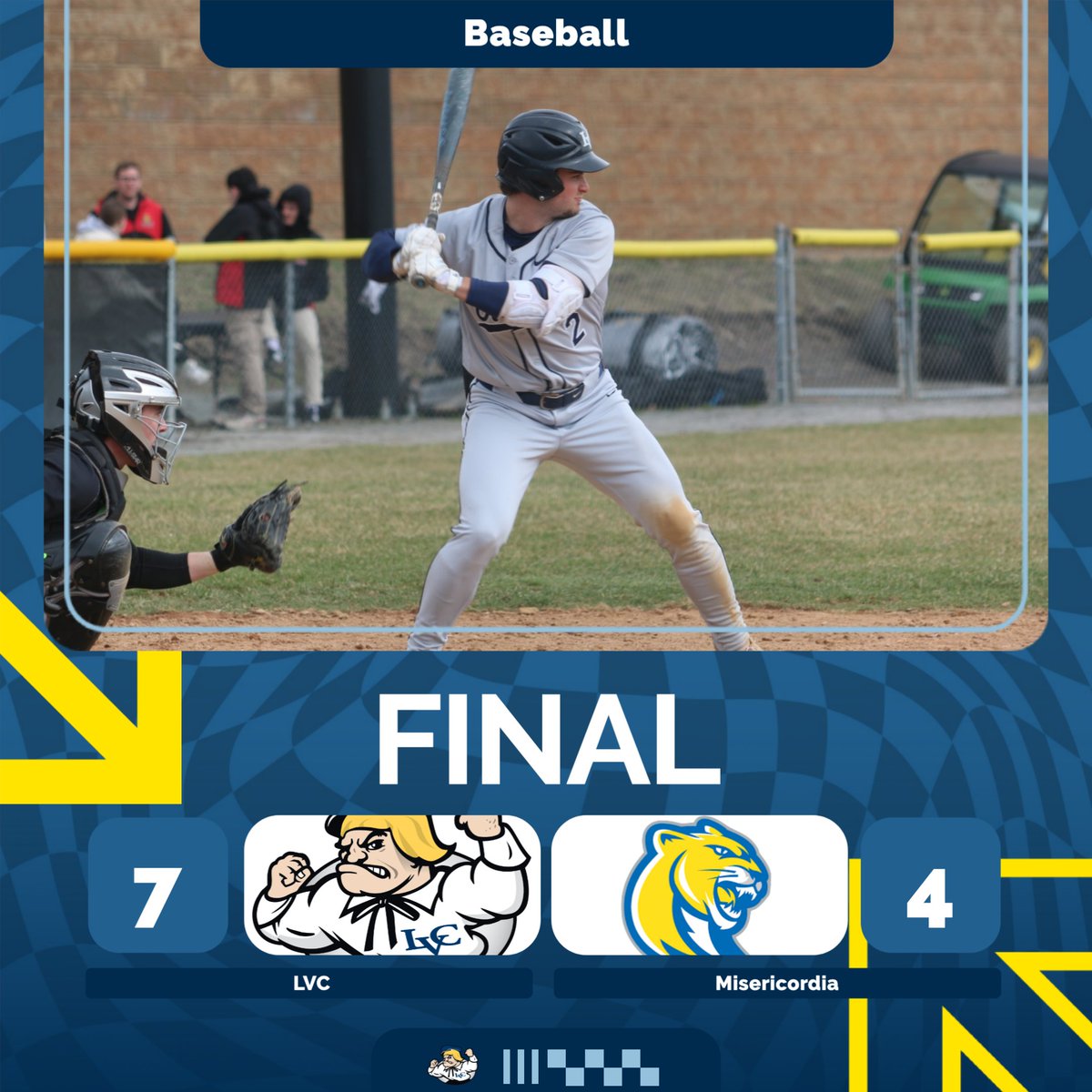 LVCathletics's tweet photo. ⚾️BIG ROAD SWEEP!

#lvcbase delivered a huge sweep at Misericordia, winning the season series over the Cougars!🔥

💥Phillips 3 H, 2B, HR, 5 RBI, 2 R
💣Butz 3 H, HR, 2 RBI, 3 R
🚀Teehan 2 H, HR, 2 RBI, 3 R
⚡Burger 3 H, 1 BB

Recap: https://t.co/WRl7LLJPJL

#GoDutchmen https://t.co/QbkH58PgoC