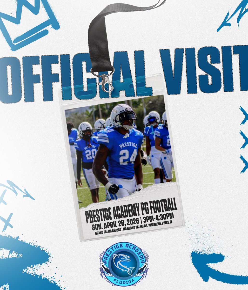 CoachTroyTaylor's tweet image. You’ve been doubted, overlooked, and passed on.

Good.

Now come build your comeback story at Prestige Academy.

Serious players only.

📅 April 26 | 3PM
📍 Pembroke Pines, FL
📧 football@pwsportsacademy.com

#GRINDinParadise🌴 #Recruiting