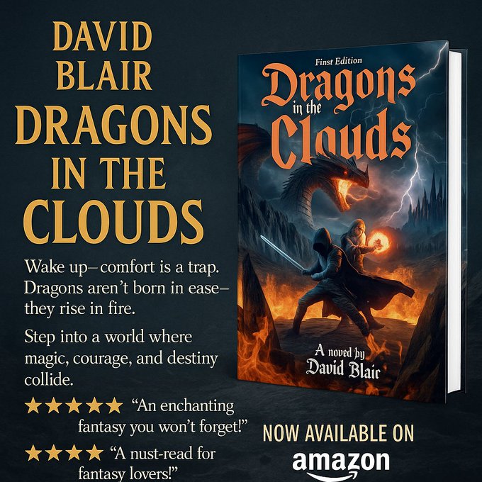 Davidblr777's tweet image. Hey, #AUTHORS, #Share #books &amp;amp; #links #WRITERSLIFT #READERS  #writingcommmunity #mustread #booklovers #book #podcasts #ReadersCommunity #booktwitter #blogs #bookrecommendations #sciencefiction #fantasy dragonsintheclouds.com