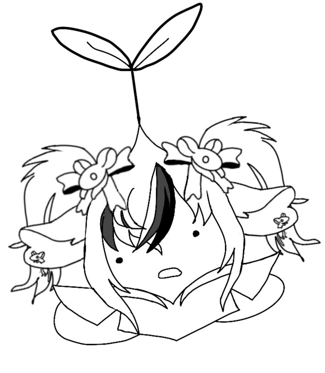 taro_rat_vtuber's tweet image. #omori A rat and a sprout cosplaying as me.