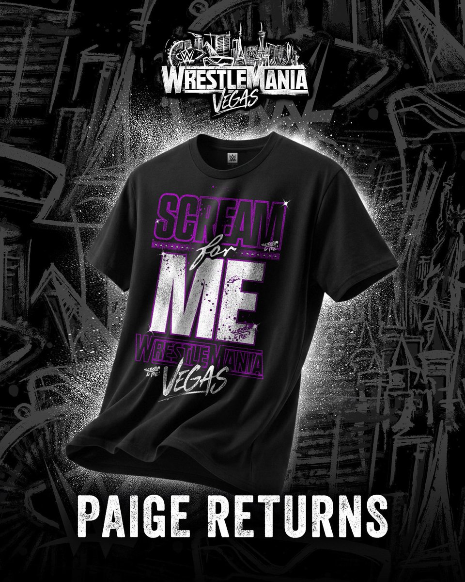 Paige returns! Show that you’re ready for what she has in store for the WWE Universe by grabbing her NEW shirt at #WWEShop #WWE 🛒: bit.ly/4cuIgHd