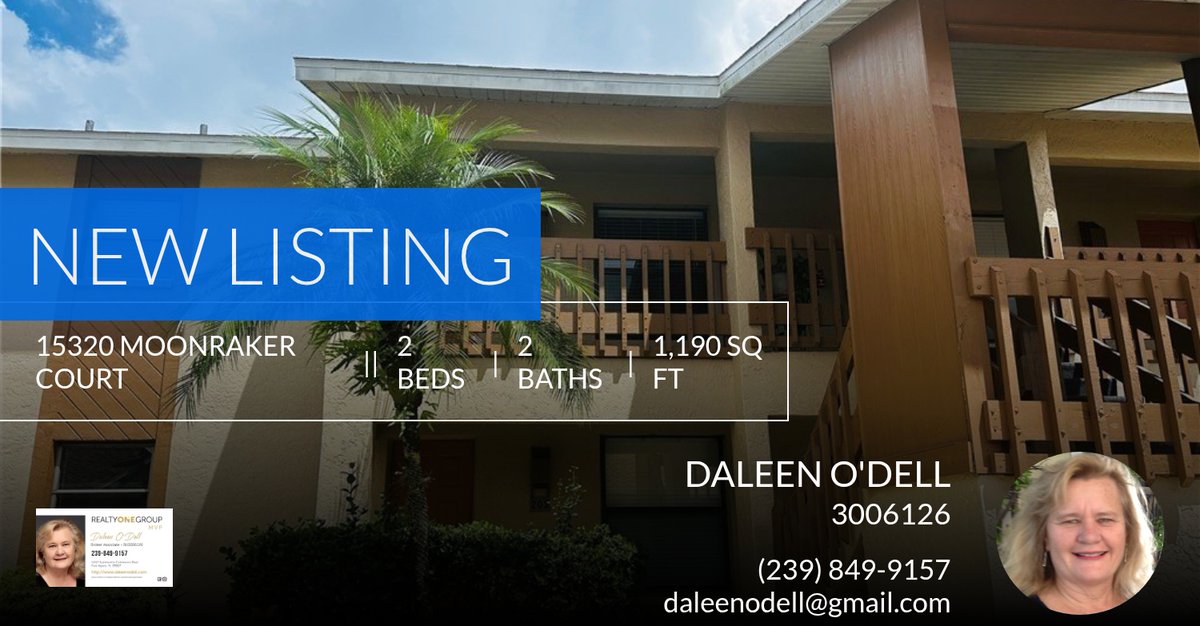Realtystormy's tweet photo. 📍 New Listing 📍 Take a look at this fantastic new property that just hit the market located at 15320 Moonraker Court 209 in North Fort Myers. Reach out here or at (239) 849-9157 for more information

Daleen O'Dell https://t.co/spn9G1M3Bw https://t.co/iMtANl3Voq
