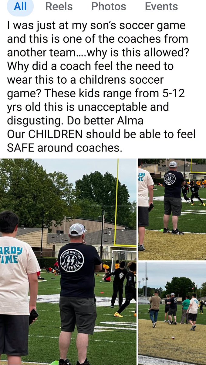 SnarkyMedia's tweet photo. #KlanWatch meet convicted felon klanfuck and kids soccer coach Jessie Glen Fox of Alma, AR.
He has a CWB tattoo on his left arm. The term "Crazy White Boy" is a phrase used generically by some small dick white supremacists to identify themselves. https://t.co/y6yUe97zd6