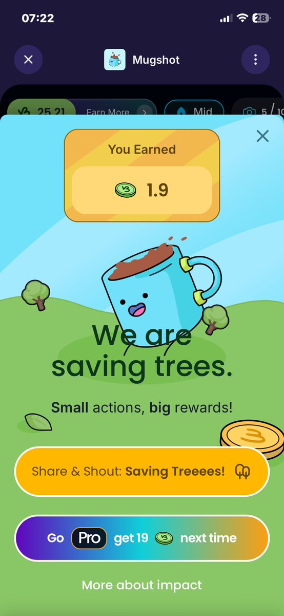 MKonghoen67080's tweet image. 🚀 Just earned #B3TR with @mugshot_vet by sipping sustainably! 🌿☕️ Snap your eco-mug &amp;amp; join the movement.

👉 mugshot.eco

#MugshotDapp #Vechain #VeBetterDAO