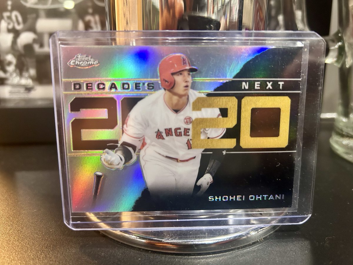 tlacko's tweet photo. @aaroncgarrett 2020 Shohei Ohtani Topps Chrome Decade’s Next $10 PWE https://t.co/bBKwpgD9zd