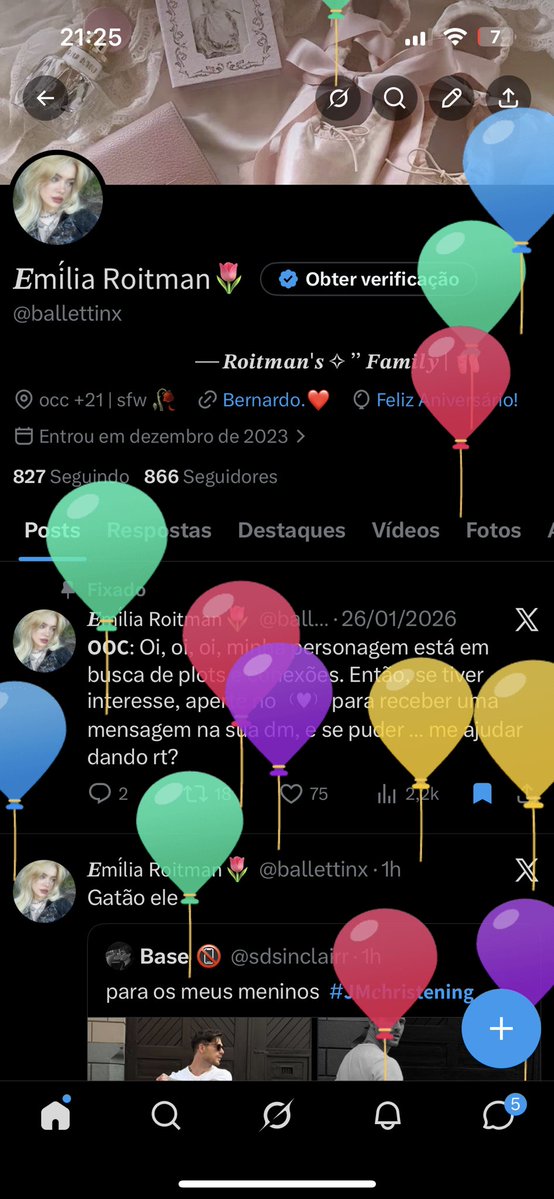 Parabéns pra mim…