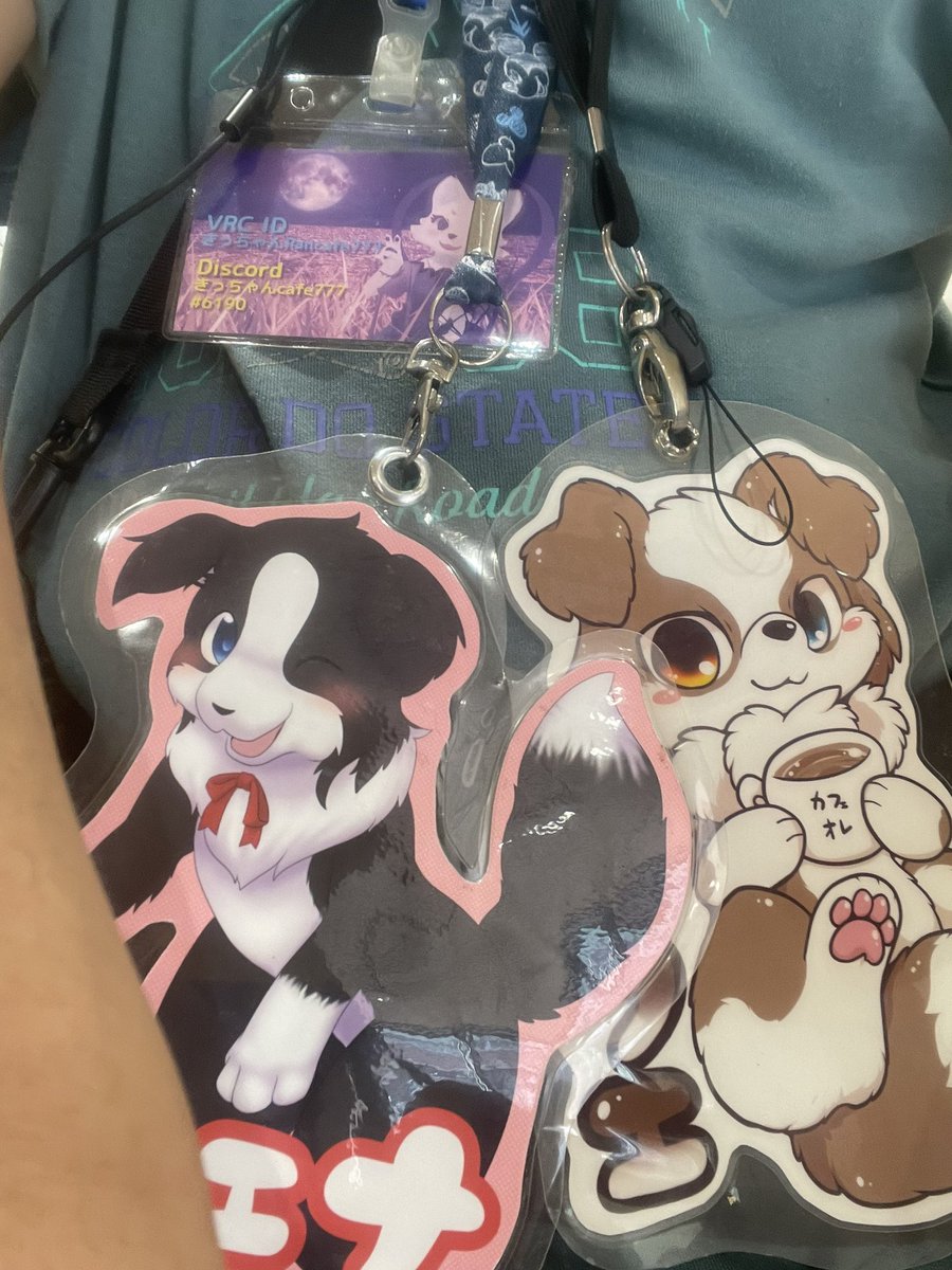 今日の関けもで緑色の服で且つこういうのぶら下げてたら自分です