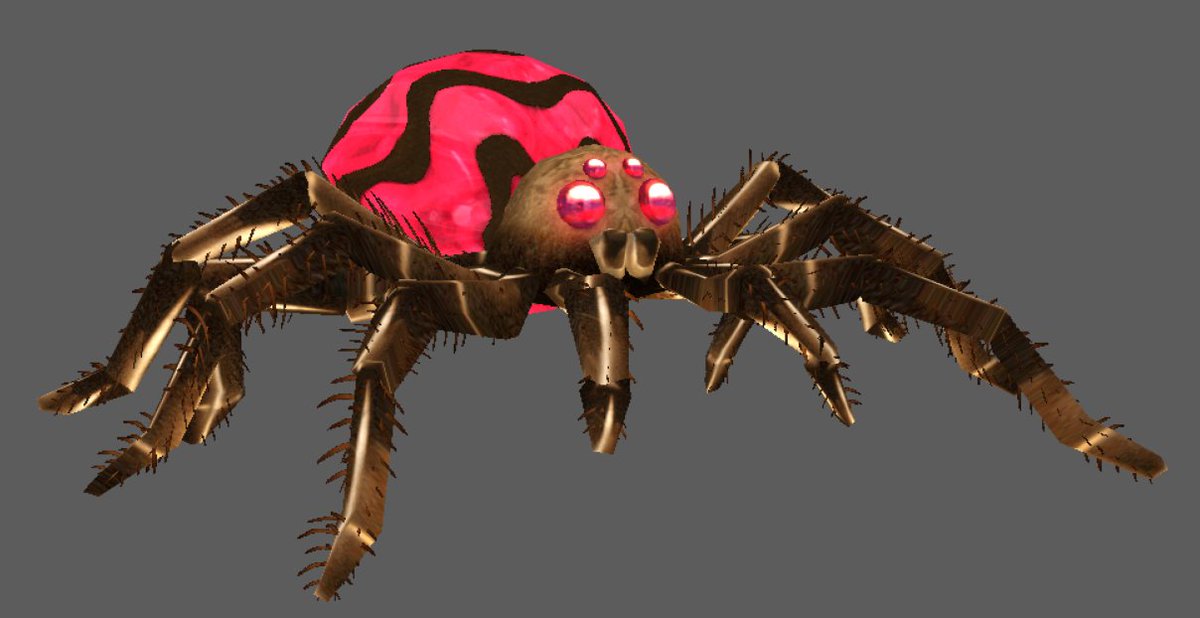 ShowinGrowin's tweet photo. The most well known revamp from reburrowed is the spider.

You can see it's partially inspired by the concept art above. But it also retains the original spider's traits as well.

Additionally looking a lot more colorful and a bit cuter. It's much more exaggerated now. https://t.co/8z8drto85o