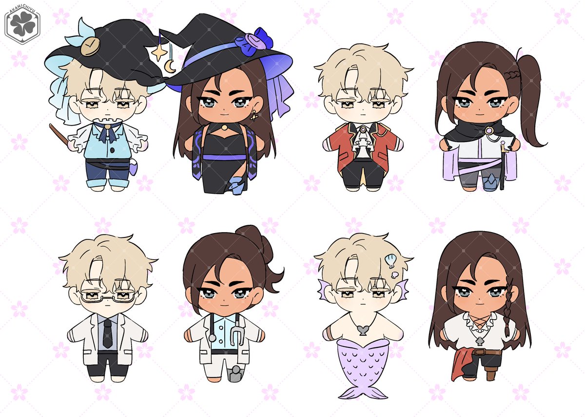 Luka &amp; Hyuna plushie designs! 🩷

A few days ago CraftifyX reached out to me to do a plushie collaboration! I decided to make Luka and Hyuna for this project—since they were my love of my life 🥹🩷 I'M SO EXCITED!!!

(1/2) #ALNST #alienstage #에이스테 #Luhyu #hyuluka