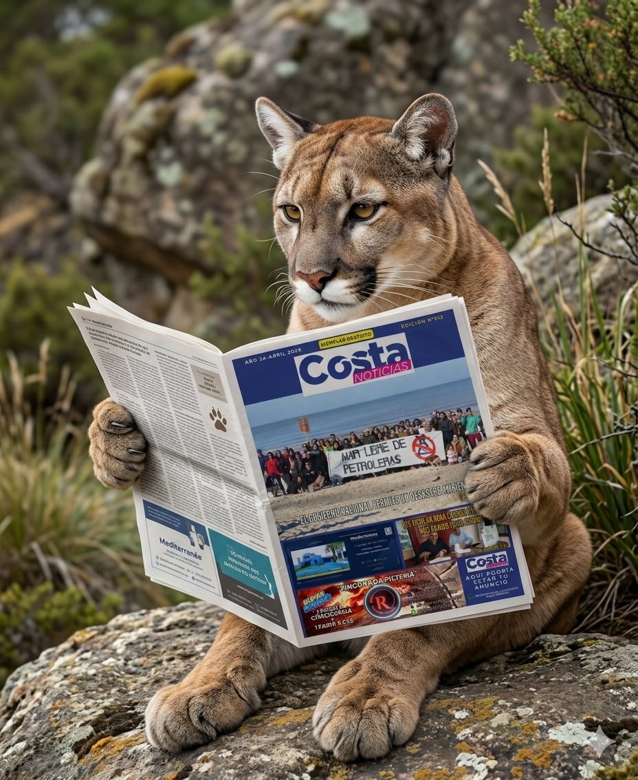 CostaNoticia23's tweet photo. Apareció el puma!!!!!
Estaba leyendo el Costa Noticias muy tranquilo en el monte, cerca de Car one
#pumasuelto #costa #noticias #uruguay https://t.co/i4GLEyogd5