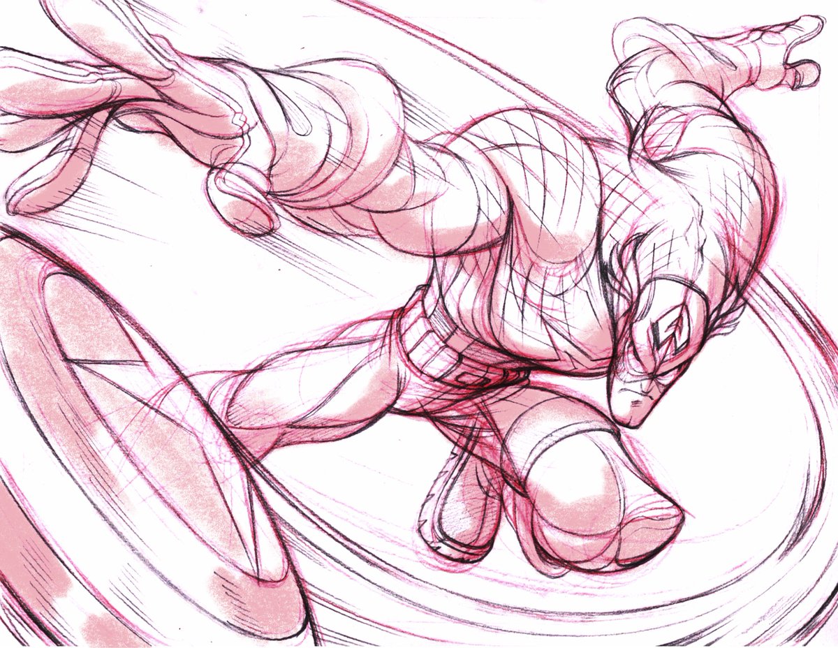 colorreaper's tweet image. Some stars and strips WIP. Scanned pencil sketch with quick digital shading.

#captainamerica #marvel