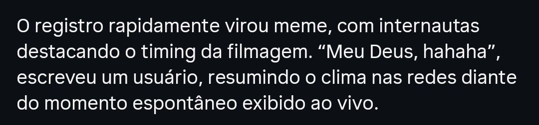 acabou de aparecer pra mim um post de uma dessas páginas de fofoca do instagram e fiquei meio incrédulo com essas aspas