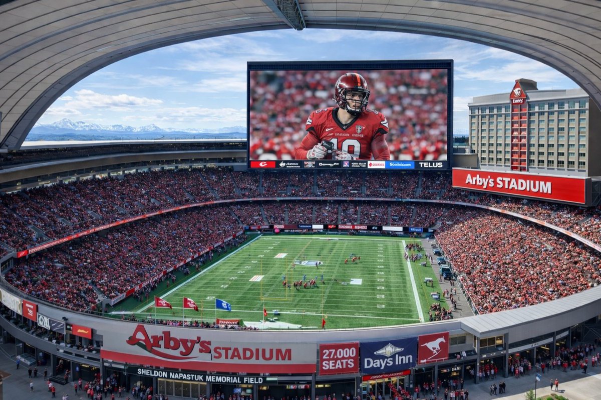 CFLLATENEWS's tweet image. After a third consultation - an Arby's and a Days Inn has been added to the new Calgary Stadium.

#CFL #Meats