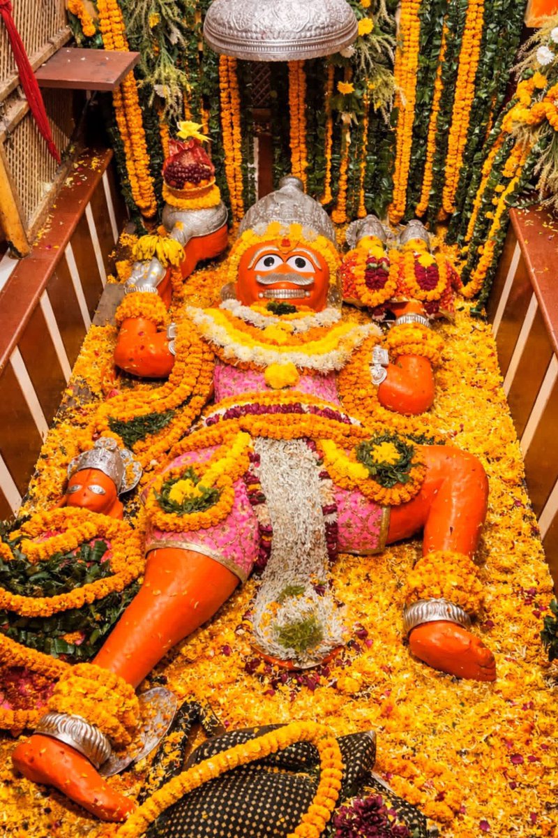 प्रयागराज से लेटे हुए हनुमान के दिव्य अलौकिक दर्शन