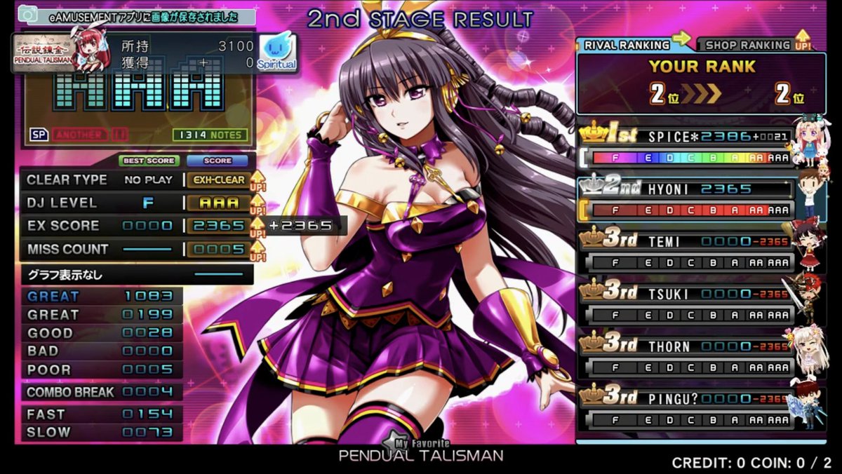 tripyandchan24's tweet image. PENDUAL TALISMAN FC!

@Sato_Nao #IIDX22 #PENDUAL